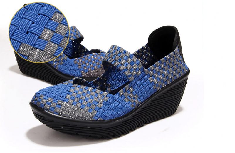 Yuli Wedges-skor För Kvinnor - Svart silver