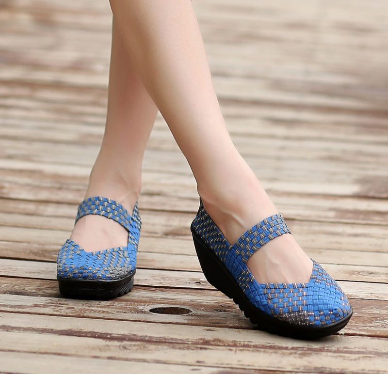 Yuli Wedges-skor För Kvinnor - Svart silver