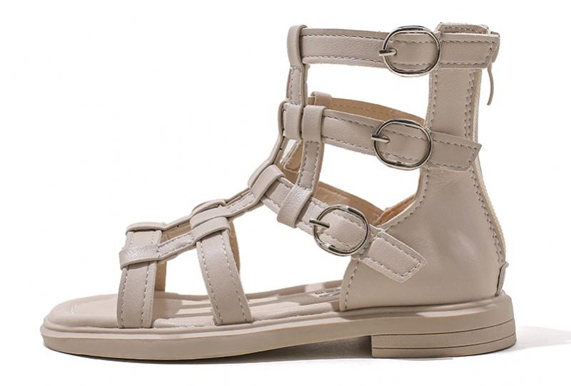 Yuri Gladiatorsandaler För Flickor - Beige