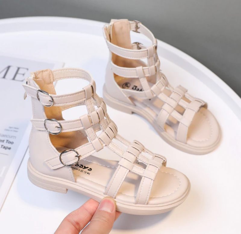 Yuri Gladiatorsandaler För Flickor - Beige