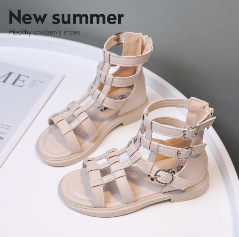 Yuri Gladiatorsandaler För Flickor - Beige