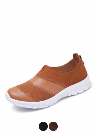 Yusuf Dam Loafer Slip-on Läder Fall Fashion Platta Skor