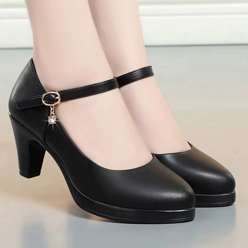 Zalma Kvinnor Casual Almond Toe Pumps - Svart klack 3