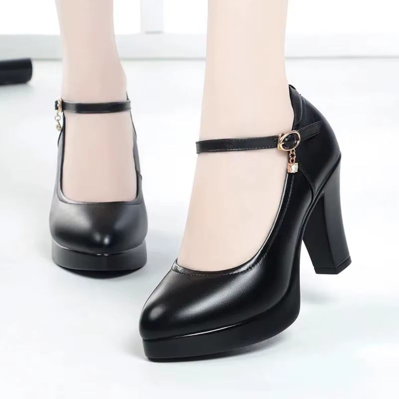 Zalma Kvinnor Casual Almond Toe Pumps - Svart klack 3