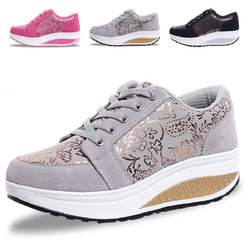 Zandia Walking Platform Sneaker För Kvinnor - Grå