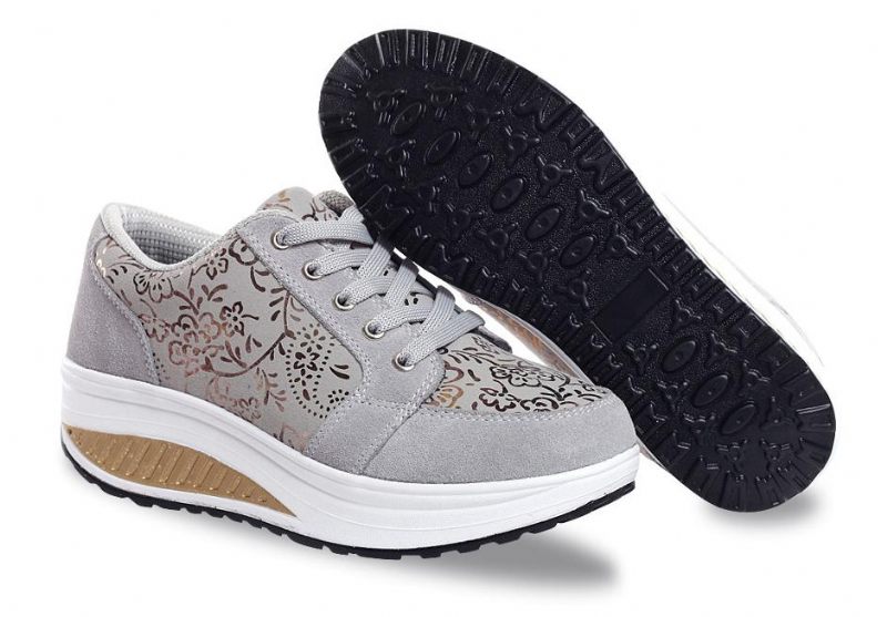 Zandia Walking Platform Sneaker För Kvinnor - Grå