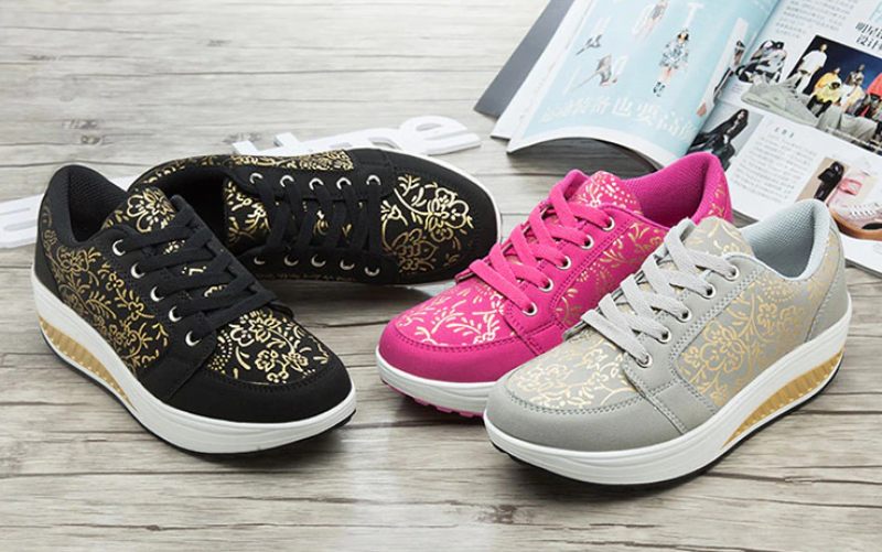 Zandia Walking Platform Sneaker För Kvinnor - Grå