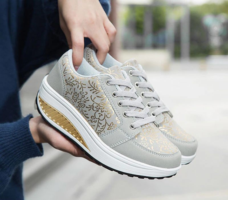Zandia Walking Platform Sneaker För Kvinnor - Grå