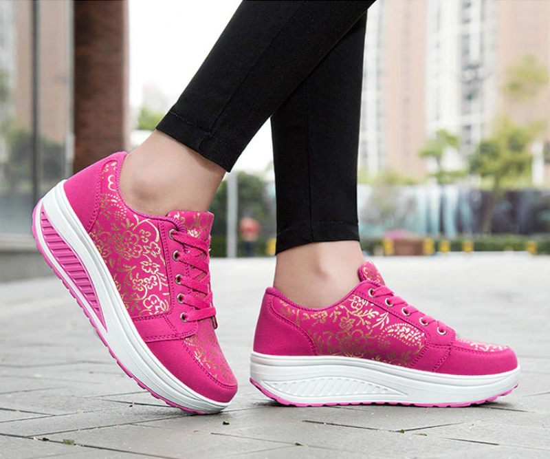 Zandia Walking Platform Sneaker För Kvinnor - Grå