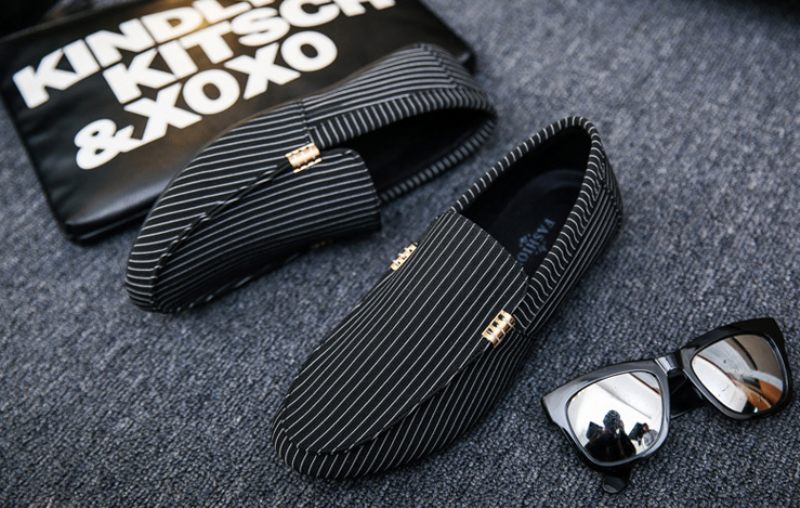 Zelda Loafers För Män Casual Skor - Svart