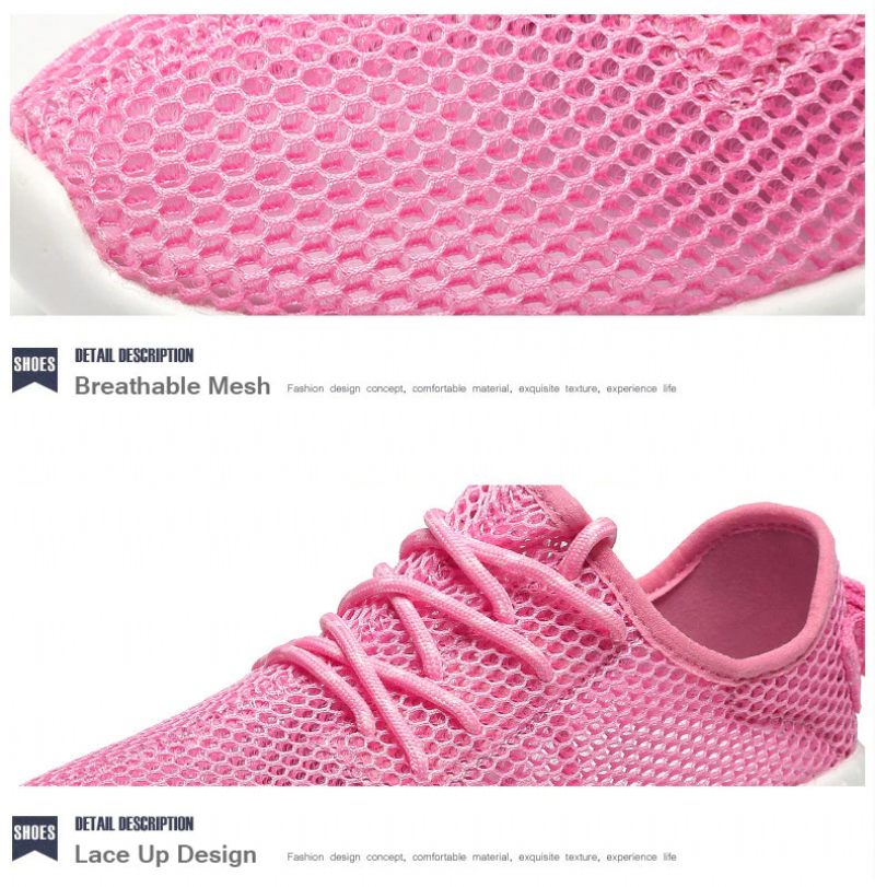 Zinab Sommarsneaker För Kvinnor Med Snörning Mode Andningsbara Meshskor - Grön