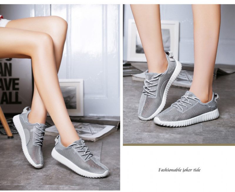 Zinab Sommarsneaker För Kvinnor Med Snörning Mode Andningsbara Meshskor - Grön