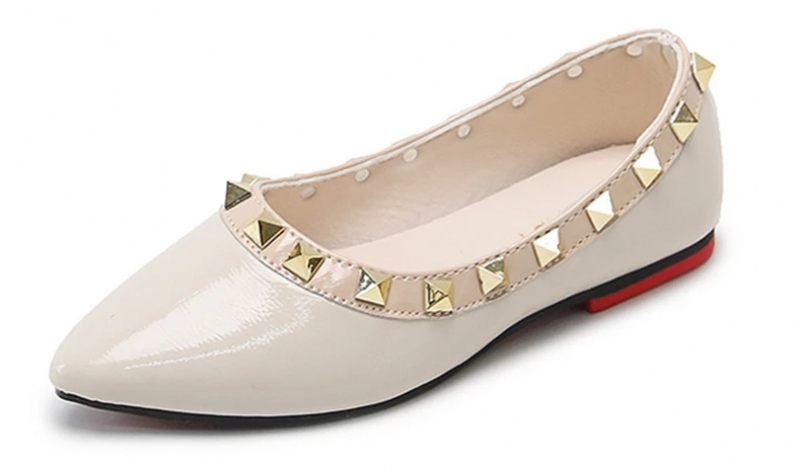 Zulem Platta Flickskor - Beige